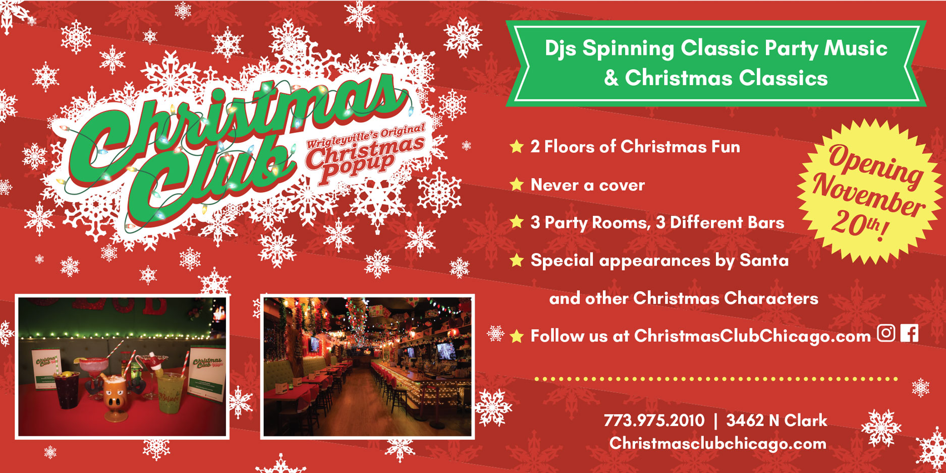 Christmas Dinner Chicago 2022 Christmas Club | Country Club Chicago - Wrigleyville